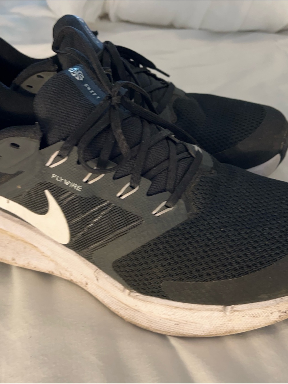 Nike Black & White Flywire Running Sneakers